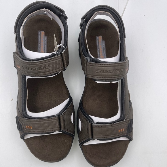 Skechers Men's 13 Louden Sandal Brown SN 64487 New Without Box - Picture 6 of 12